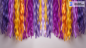 Party Streamers Zoom Background