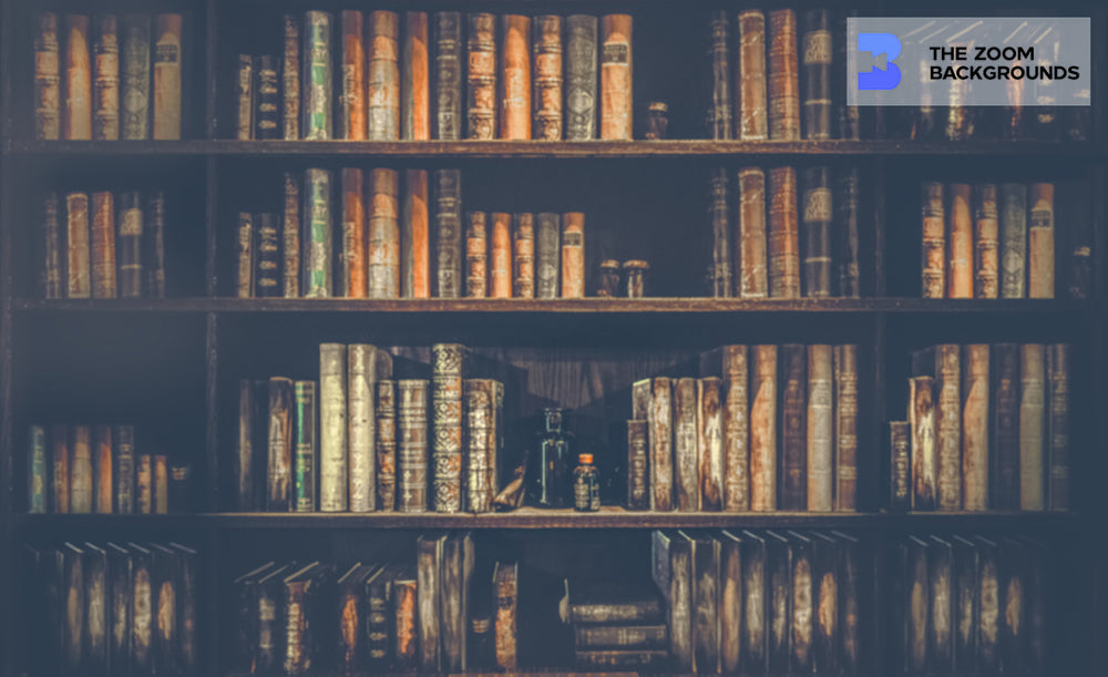 Library Game Background Old Library Zoom Background