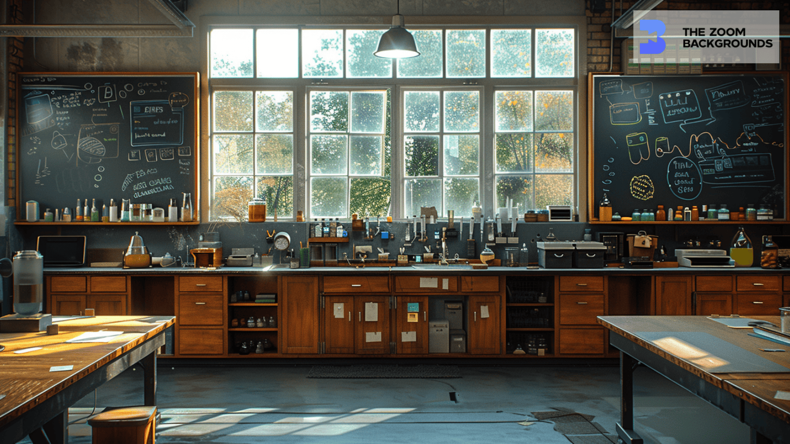 Zoom Backgrounds Computer Lab Science Laboratory with Equipments Zoom Background – thezoombackgrounds.com