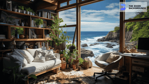 
            
                Load image into Gallery viewer, Northwest Coast View Reading Nook Zoom Background
            
        