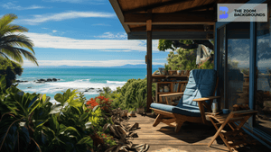 
            
                Load image into Gallery viewer, Outdoor Hawaiian Office Room Zoom Background
            
        