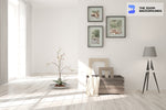 modernlooking white room with scandinavian interior design zoom backg