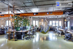 modern coworking space in loft style zoom background