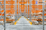 vacant warehouse waiting for products zoom background