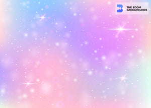 
            
                Load image into Gallery viewer, magic sparkles stars and blurs in pastel disco party zoom background
            
        