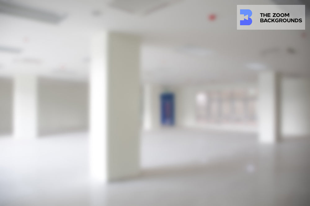 blurred openair office room space with daylight zoom background