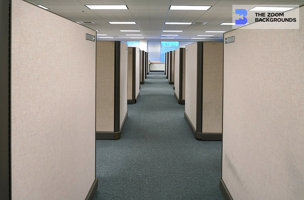 endless workplace cubicles  initech series zoom background