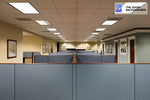 open office space  initech series zoom background