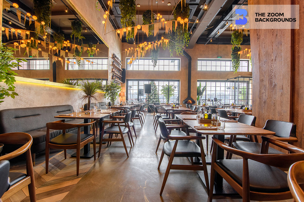 
            
                Load image into Gallery viewer, modern restaurant interior zoom background
            
        