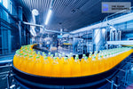 beverage factory interior  modern equipments zoom background