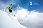 extreme skier zoom background
