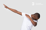 a guy dabing zoom backgrounds