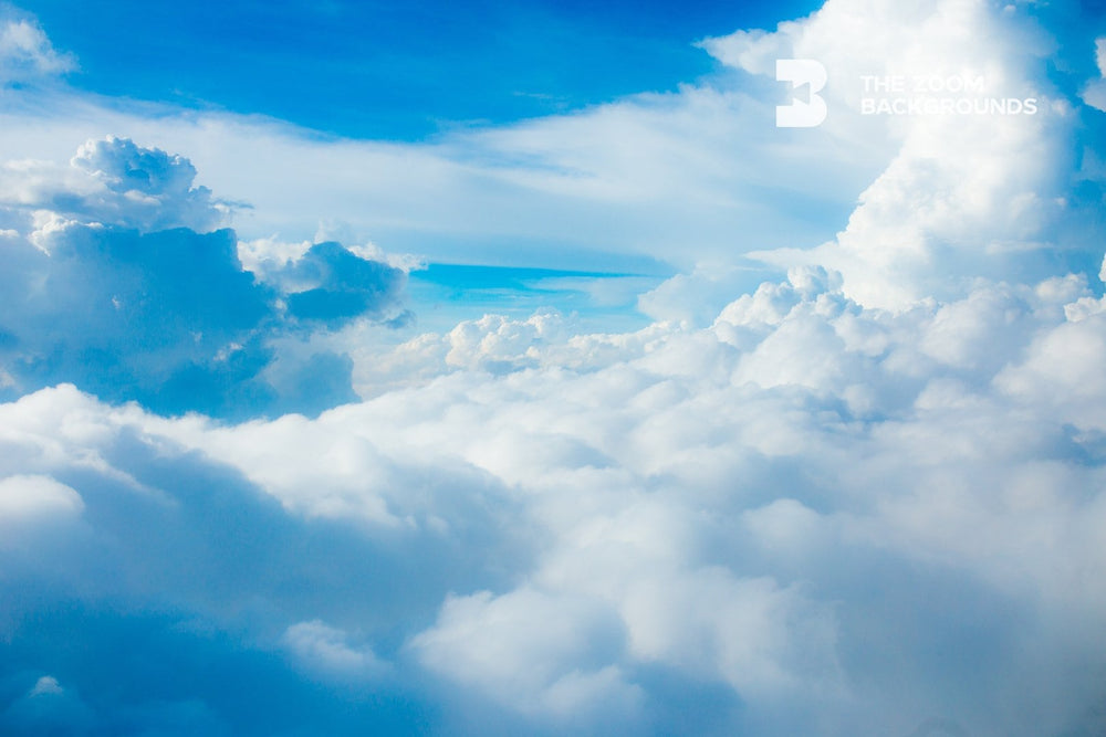 blue cloudy sky zoom backgrounds