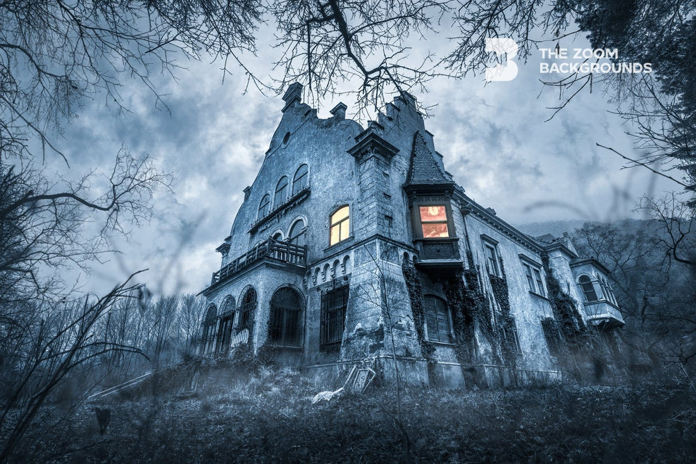 haunted house zoom background