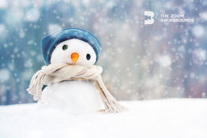
            
                Load image into Gallery viewer, little snowman with cap  scarf zoom background
            
        