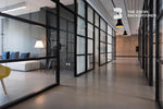 modern office hallway interior zoom backgrounds
